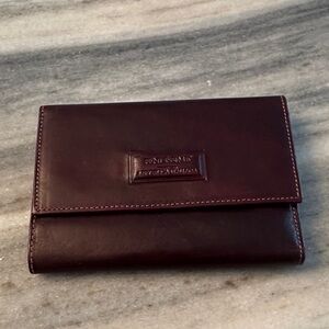 FENDISSIME LEATHER WALLET WITH SOFT SUEDE INTERIOR -vintage but looks new !